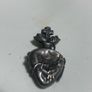 Antique Sacred Heart Pendant Image 2