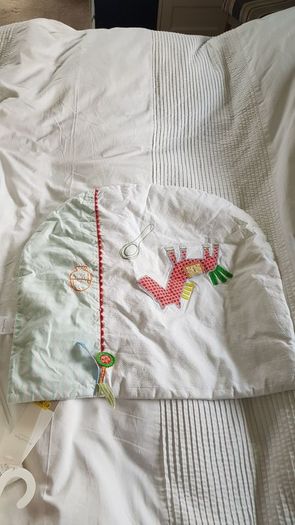 Mamas and papas nursery set quilt, bumper, sleep bag, curtains, changing mat & accessories