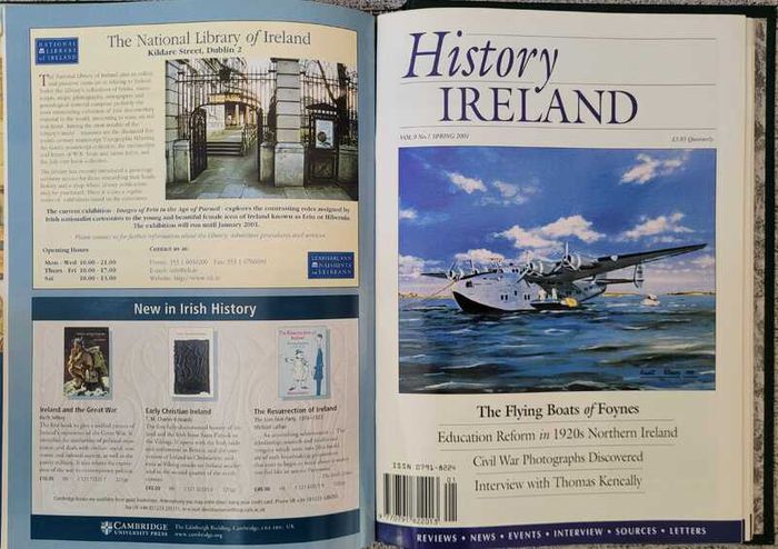 History Ireland Magazine 12 Issues 1999 to 2001 with Official Binder
