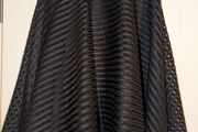 Black mesh skater midi skirt from New Look. Size 12.