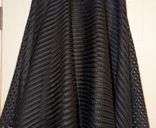 Black mesh skater midi skirt from New Look. Size 12.