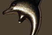 Pristine Vintage 9ct Gold Dolphin Charm / Pendant