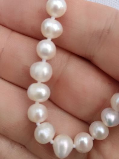 Baroque Pearl Necklace on Sterling Silver Closures