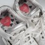 LOVE MOSCHINO white lace-up trainers Sz 40 (Fit 7- 7.5UK) - Rrp 220 (New) Image 4