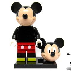LEGO Disney Series Mickey Mouse Minifigure Plain Unprinted Misprint Prototype Minifigure Pre Production Prototype No Print Extremely Rare