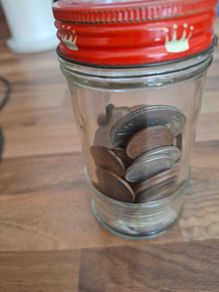 Nice jar of old Irish coins