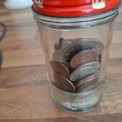 Nice jar of old Irish coins