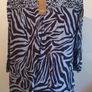Cecil Animal Print Tunic Top Blouse New With Tags Black & Blue Guest Holidays Size L UK16-18 Payment By REVOLUT or PAYPAL Image 4