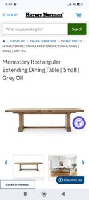 Extending dining table