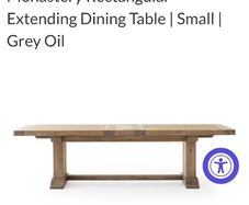 Extending dining table