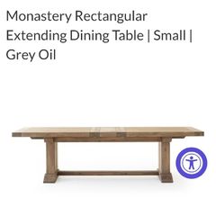 Extending dining table