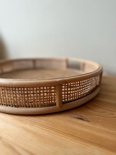 Rattan Round Tray