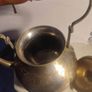 Vintage Solid Brass Tea Pot Kettle With Wooden Handle Made In India Image 7