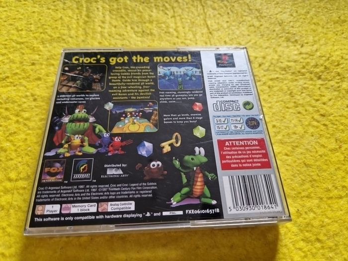 Croc Legend of Globbos PlayStation1 Ps1 PlayStation2 Ps2 games Original