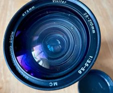 Olympus OM fit Vivitar 28-210mm lens