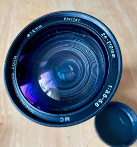 Olympus OM fit Vivitar 28-210mm lens
