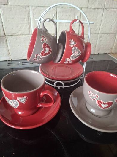 Coffee Set .. 8 Piece with Stand .. Price Drop