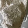 Cream lace dress with cut out back Image 3