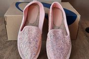Glitter espadrilles pink - size UK 2