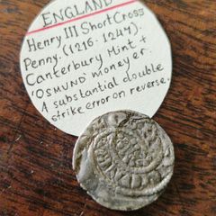 Henry 3rd Shortcross Penny, Substantial Error. Free Post.