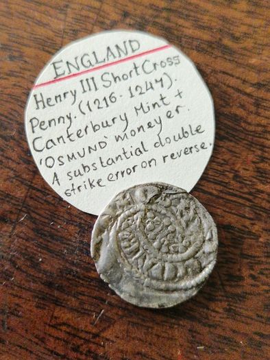 Henry 3rd Shortcross Penny, Substantial Error. Free Post.