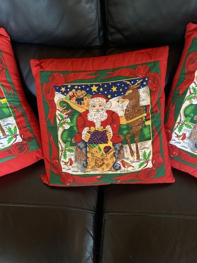 Christmas cushions x 3