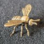 3 brass bees. Solid brass. Image 7