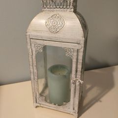 Lantern and candle