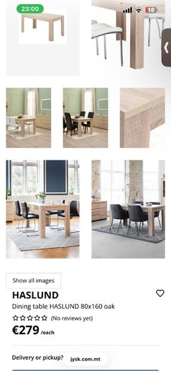dining table and bench