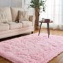 MULTIPLE SIZES/COLOURS AVAILABLE Rug For Living Room Bedroom Soft Shaggy Tie Dye Area Rugs Plush Fluffy Non Slip Living Room Rug Indoor Home Kidsroom Decor Carpet (DarkGrey, 120x160cm) Image 9