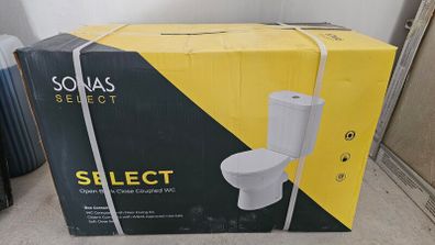 2x Sonas Select Open Back Rimless Soft Close Toilets