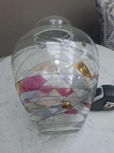 Large Vintage Clarenbridge Glass Vase