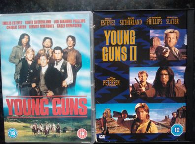 Young Guns 1 And 2 Blaze Of Glory Charlie Sheen 80s Western