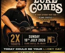 I have 2 hard copy tickets for Luke Combs on the 19th of July