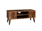 Retro Lowboard, TV Shelf, TV Table, TV Cabinet in 50/60s Look, Retro Furniture for Your Flat Screen, Game Consoles, Living Room, Office, Wood Look