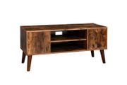 Retro Lowboard, TV Shelf, TV Table, TV Cabinet in 50/60s Look, Retro Furniture for Your Flat Screen, Game Consoles, Living Room, Office, Wood Look
