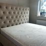 king size bed , beige, good condition, M&S, mattress included Image 4