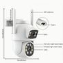 WiFi Security Camera Outdoor Dual Lens 2.4 / 5ghz Wireless IP Camera For Home Security Monitoring Image 2