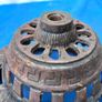 Very decorative cast iron oil lamp globe holder Image 3