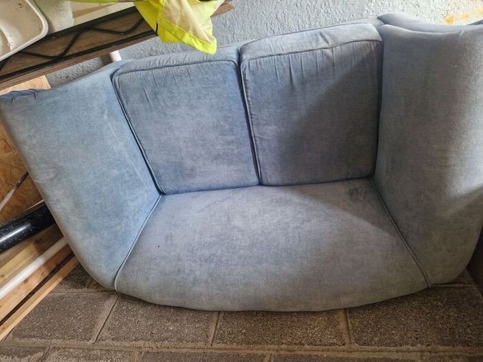 Blue couch