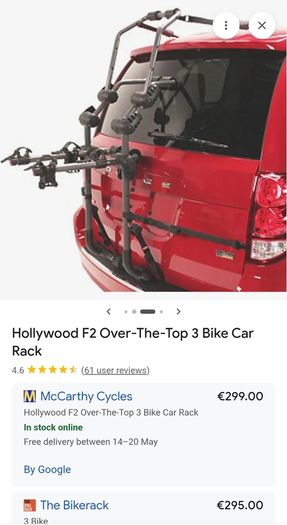 Hollywood Bike Rack F2 Over-the-Top