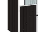 Garbage Bin Shed Brown 72x81x121 cm Steel
