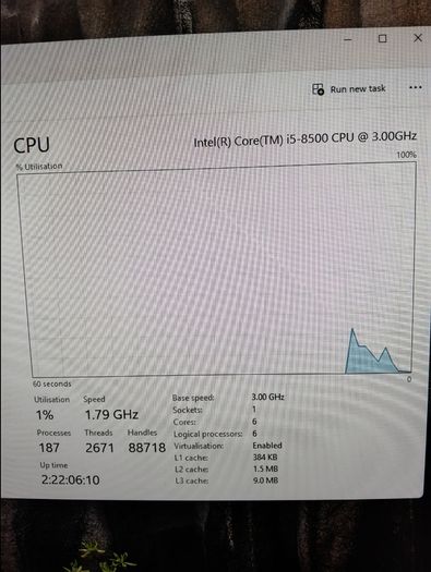 HP ProDesk 600 G4 SFF (i5 8th Gen) and power cable