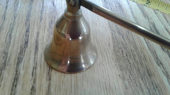vintage  brass candle snuffer extinguisher