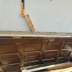 Solid Teak Garage Doors