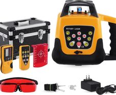 Rotary Laser Level 500m Self Leveling Remote Kit Leveling Transit Laser Level Red Beam for Construction