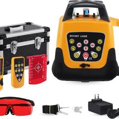 Rotary Laser Level 500m Self Leveling Remote Kit Leveling Transit Laser Level Red Beam for Construction