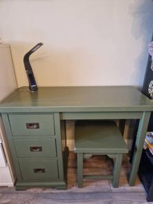 Dresser, locker and matching stool