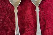 silver plated serving spoons
