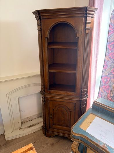 vintage corner cabinet